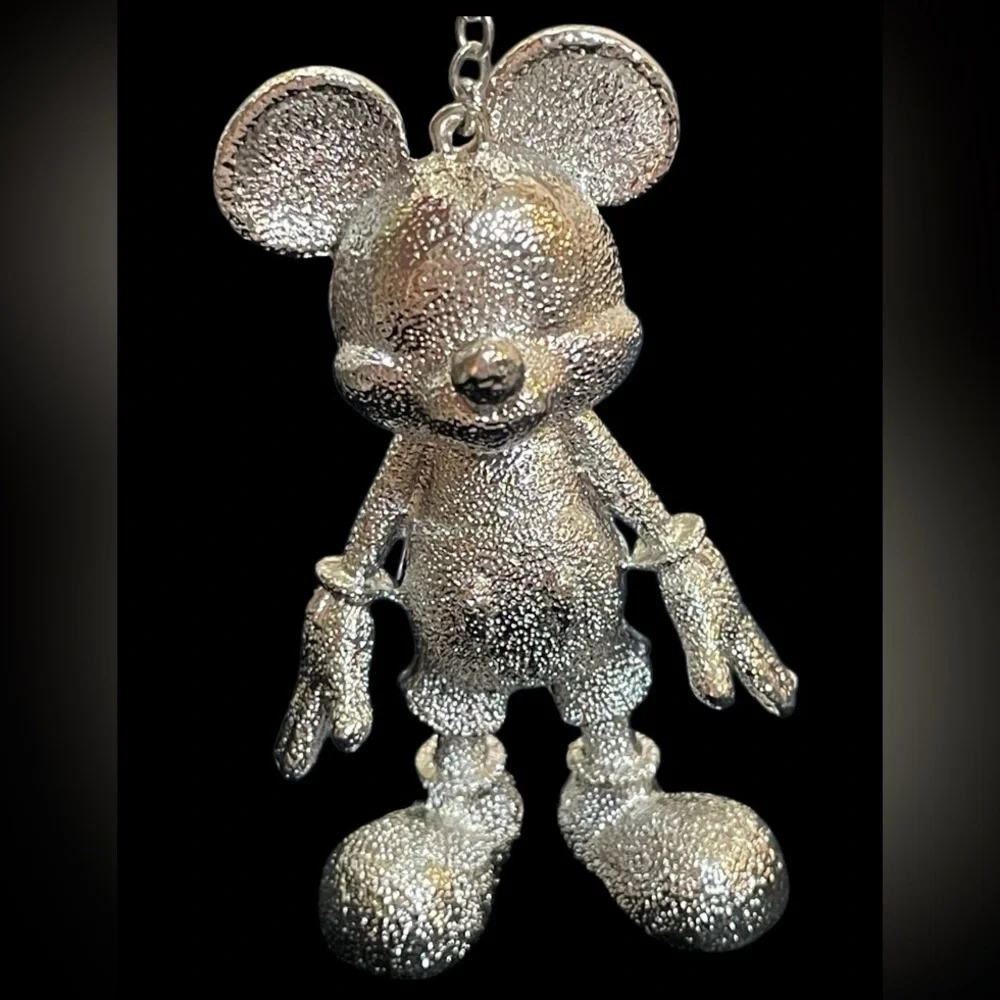 BAUBLEBAR Viral Silver-Tone Mickey Mouse Bag Backpack Charm Keychain Fob NEW NWT